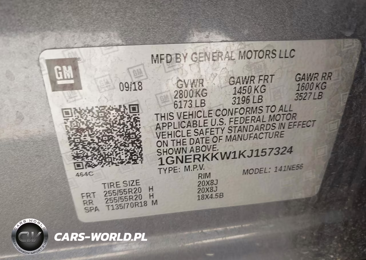 2019 Chevrolet Traverse Premier VIN:1GNERKKW1KJ157324 - 9