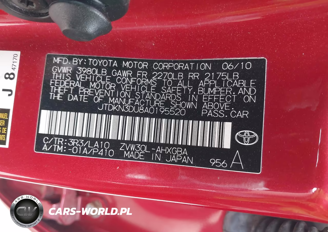 2010 Toyota Prius Iv VIN:JTDKN3DU8A0195520 - 9