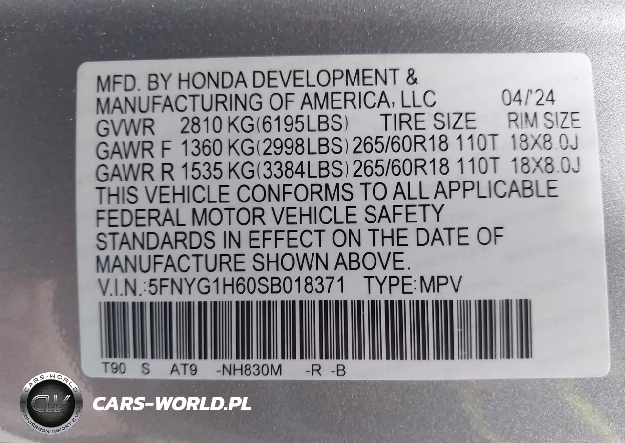 2025 Honda Pilot Trailsport VIN:5FNYG1H60SB018371 - 9