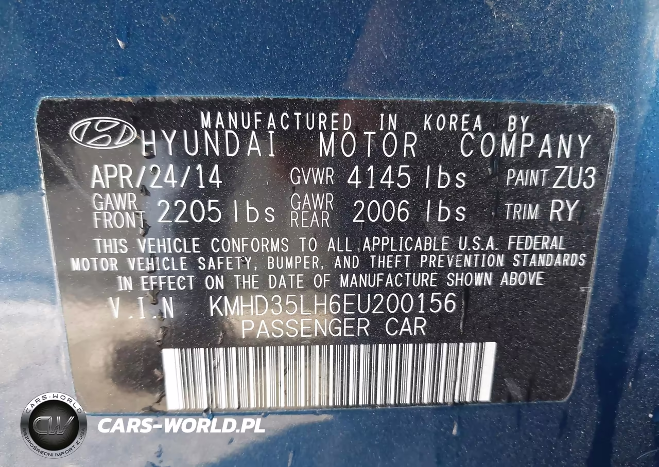 2014 Hyundai Elantra Gt VIN:KMHD35LH6EU200156 - 9