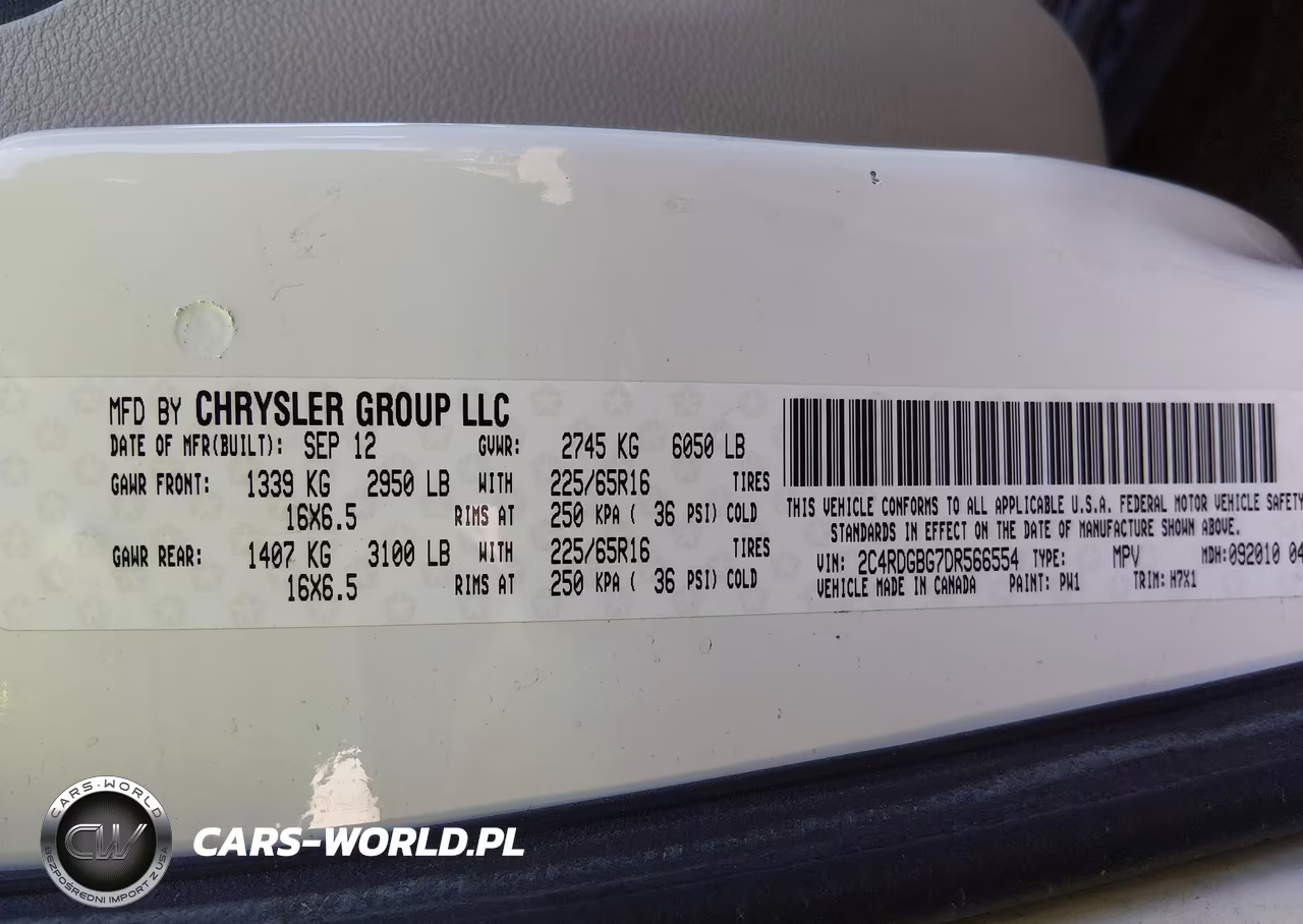 2013 Dodge Grand Caravan American Value Pkg VIN:2C4RDGBG7DR566554 - 9