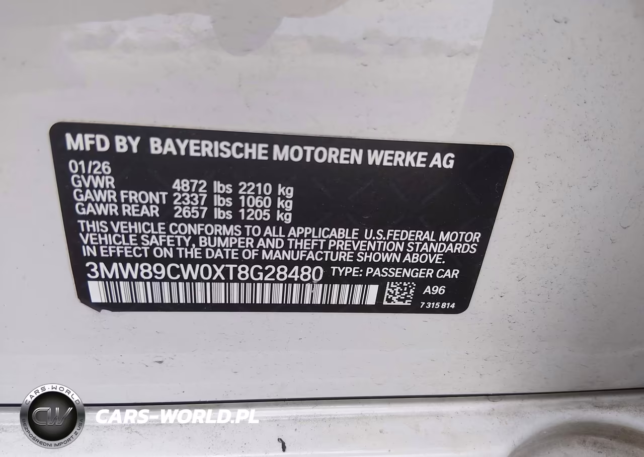 2026 BMW 330I xDrive Na VIN:3MW89CW0XT8G28480 - 9