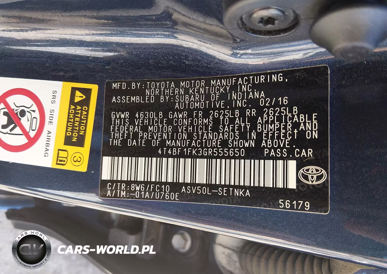 2016 Toyota Camry Le VIN:4T4BF1FK3GR555650 - 9