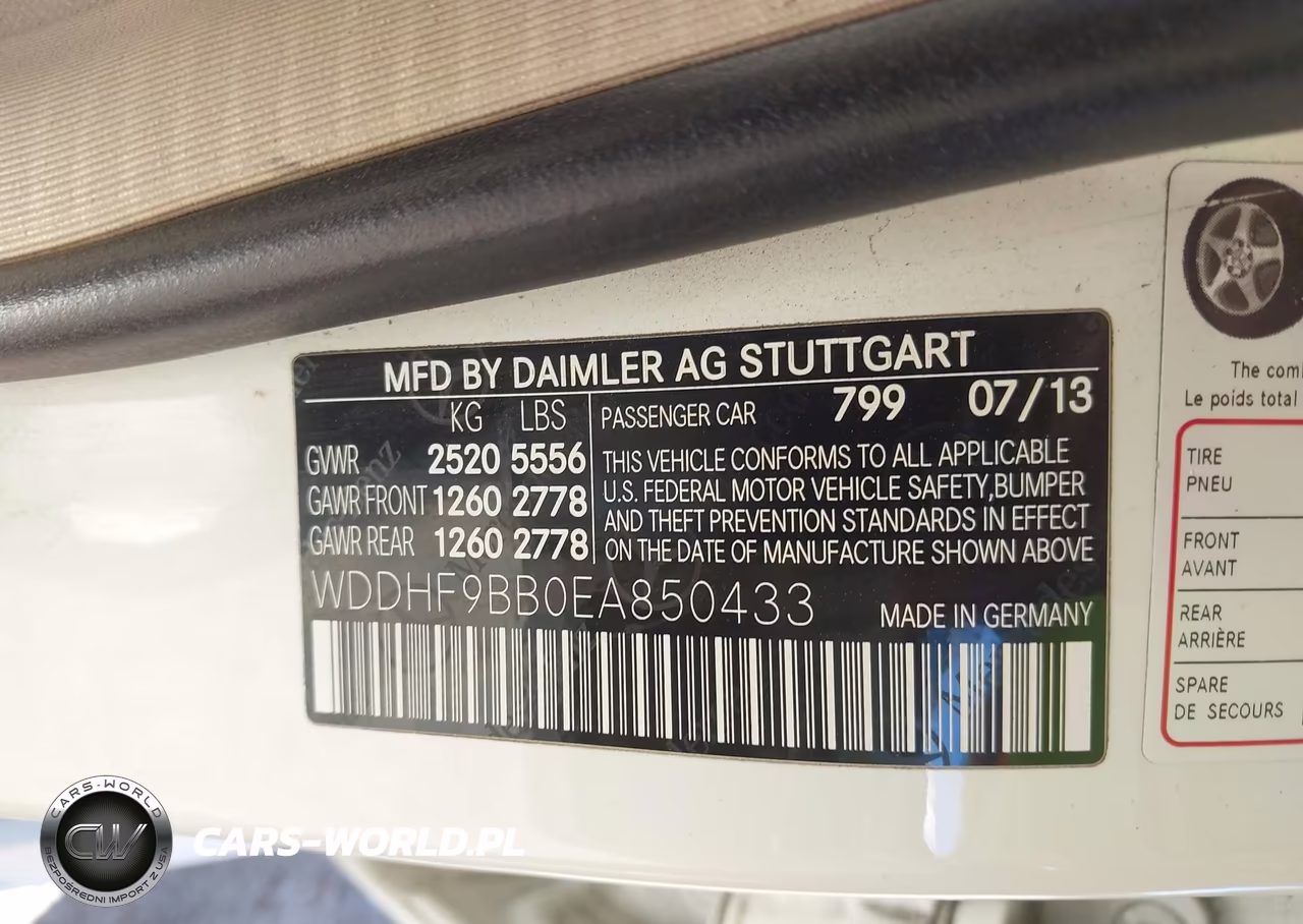 2014 Mercedes-Benz E 550 4Matic VIN:WDDHF9BB0EA850433 - 9