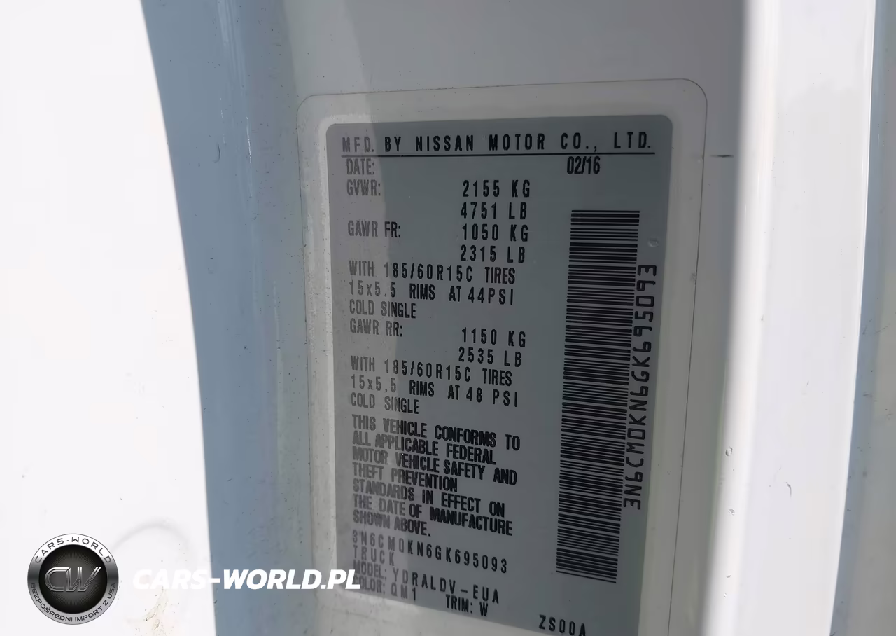 2016 Nissan Nv200 S-Sv VIN:3N6CM0KN6GK695093 - 9