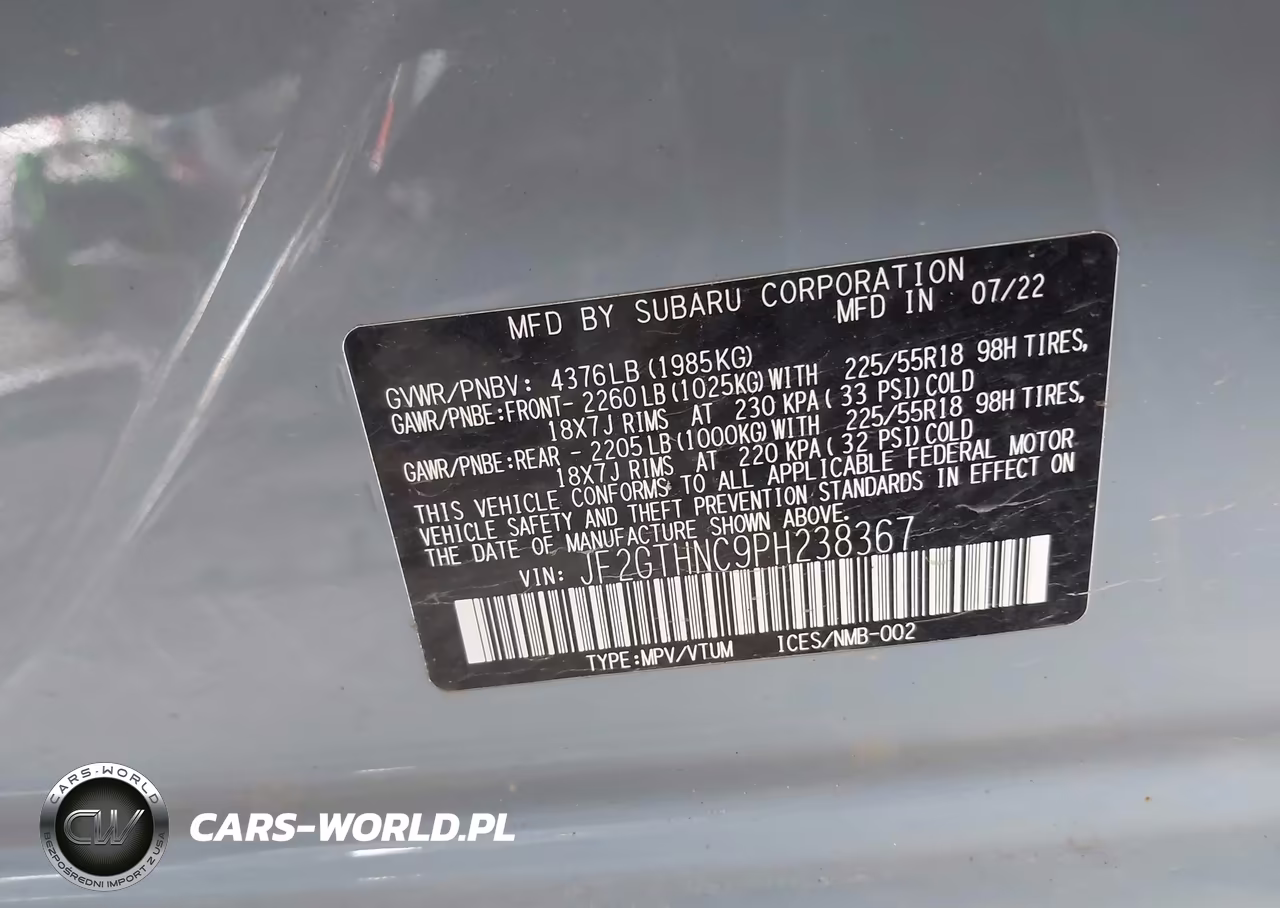2023 Subaru Crosstrek Limited VIN:JF2GTHNC9PH238367 - 9