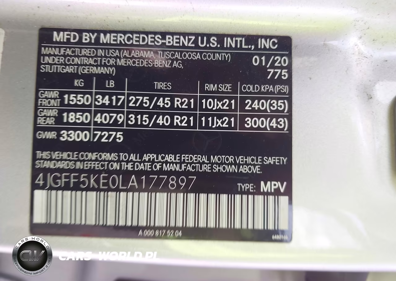 2020 Mercedes-Benz Gls 450 4Matic VIN:4JGFF5KE0LA177897 - 9