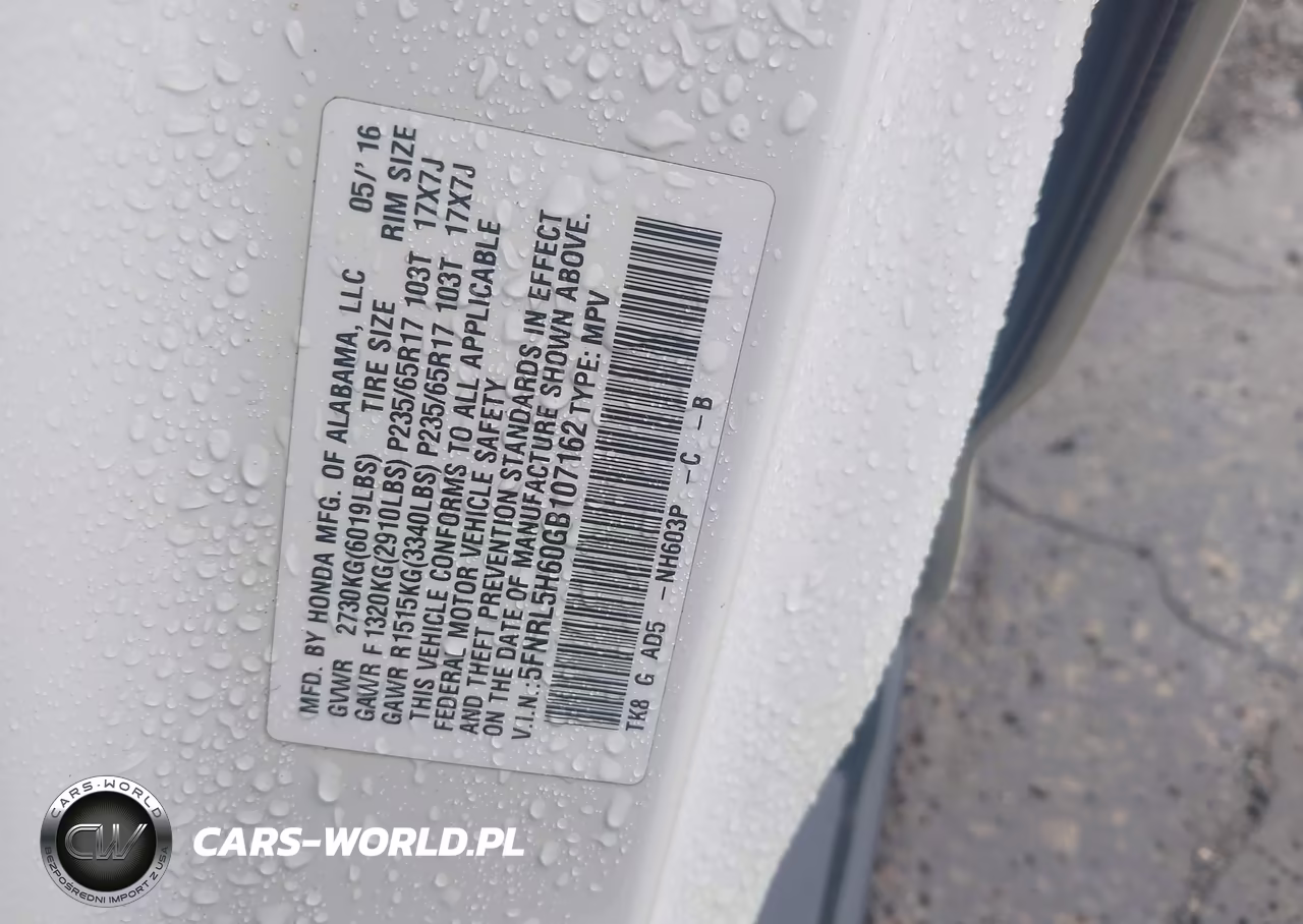 2016 Honda Odyssey Ex-L VIN:5FNRL5H60GB107162 - 9