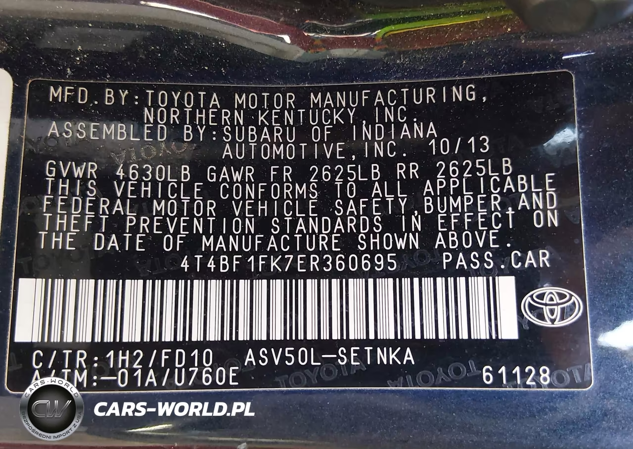 2014 Toyota Camry Le VIN:4T4BF1FK7ER360695 - 9