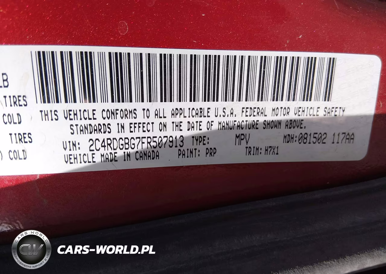 2015 Dodge Grand Caravan American Value Pkg VIN:2C4RDGBG7FR507913 - 9