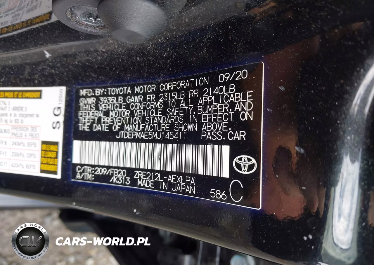 2021 Toyota Corolla Le VIN:JTDEPMAE5MJ145411 - 9