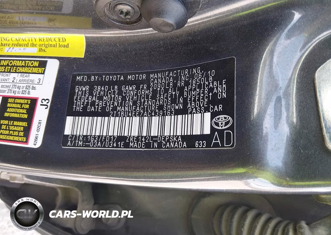 2010 Toyota Corolla S VIN:2T1BU4EE7AC439163 - 9