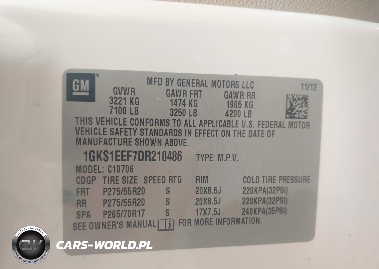 2013 GMC Yukon Denali VIN:1GKS1EEF7DR210486 - 9
