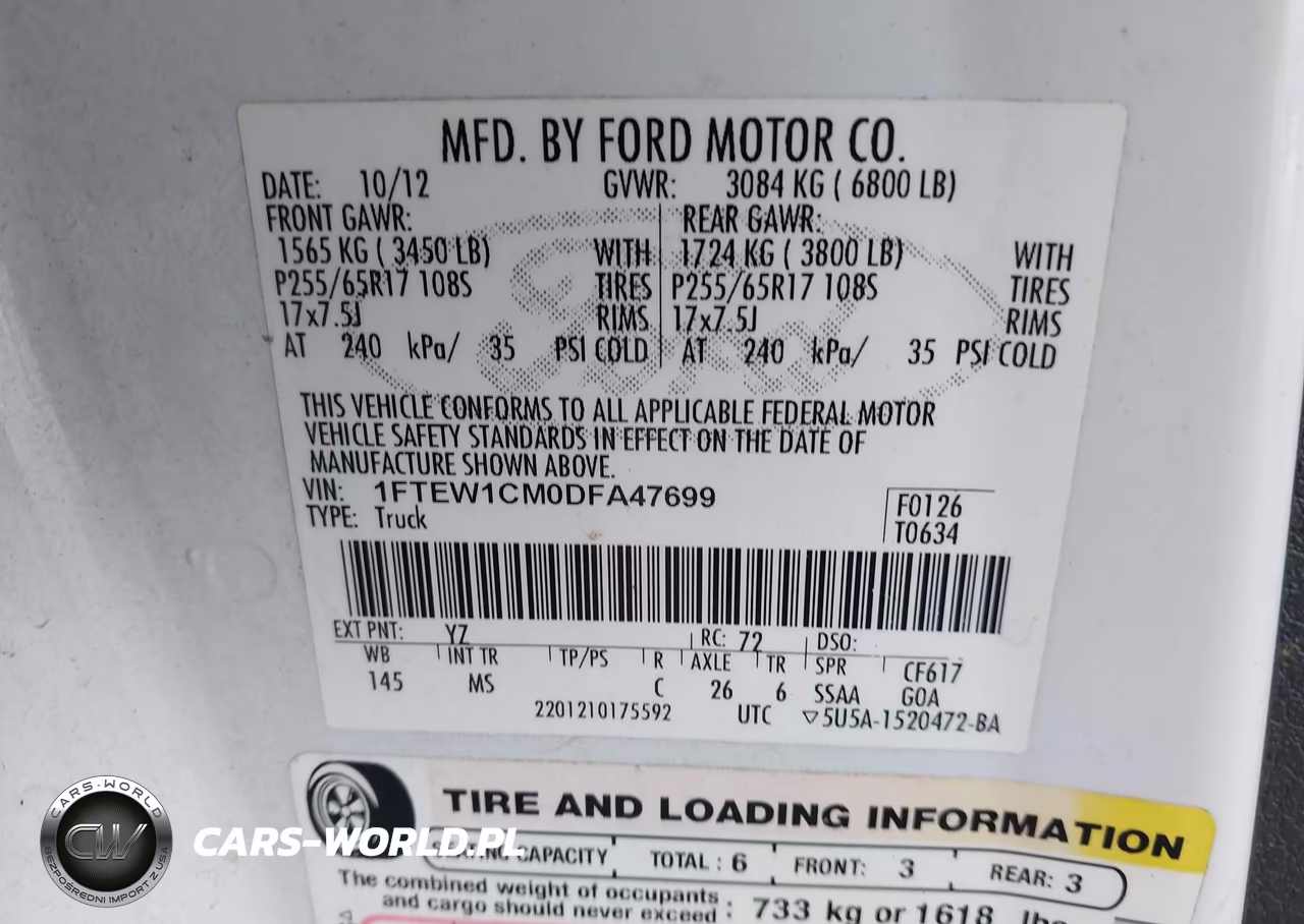 2013 Ford F-150 Xlt VIN:1FTEW1CM0DFA47699 - 9