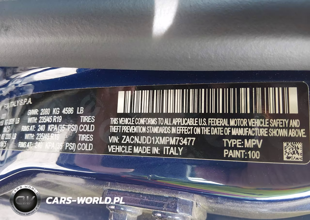 2021 Jeep Renegade Limited 4X4 VIN:ZACNJDD1XMPM73477 - 9