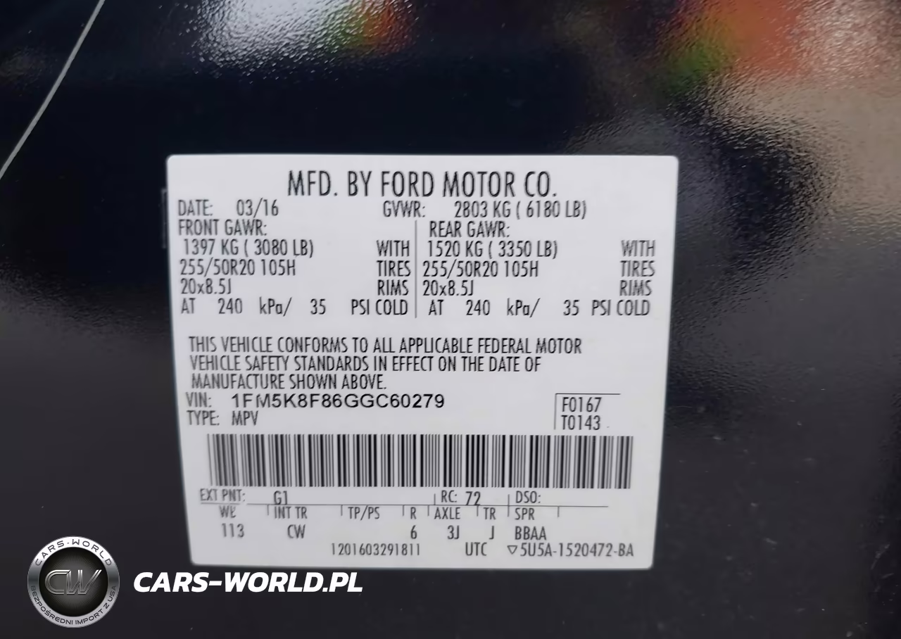 2016 Ford Explorer Limited VIN:1FM5K8F86GGC60279 - 9