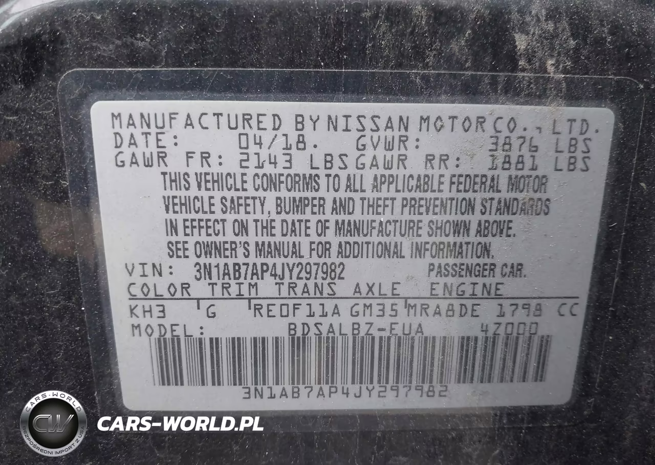 2018 Nissan Sentra S VIN:3N1AB7AP4JY297982 - 9