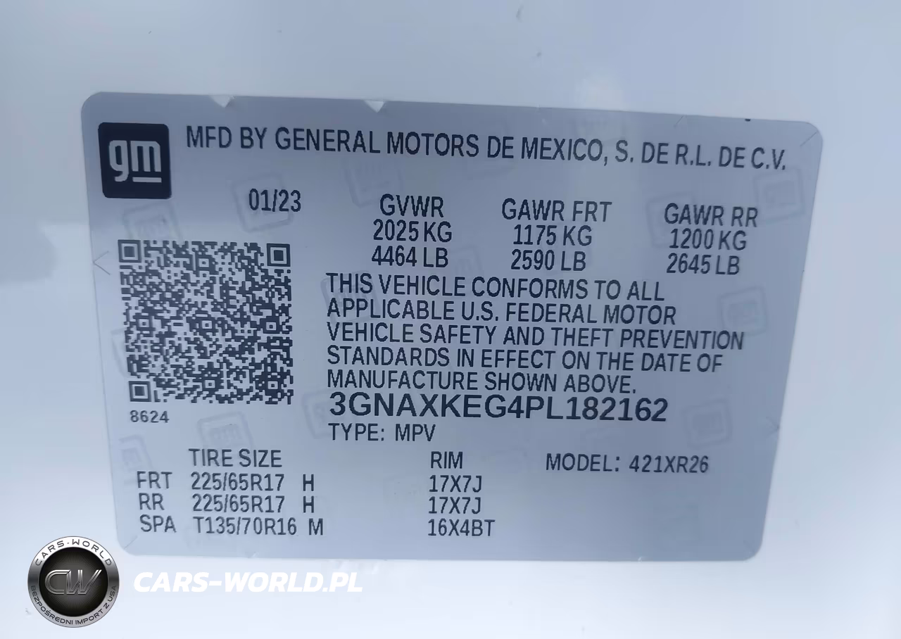 2023 Chevrolet Equinox Fwd Lt VIN:3GNAXKEG4PL182162 - 9