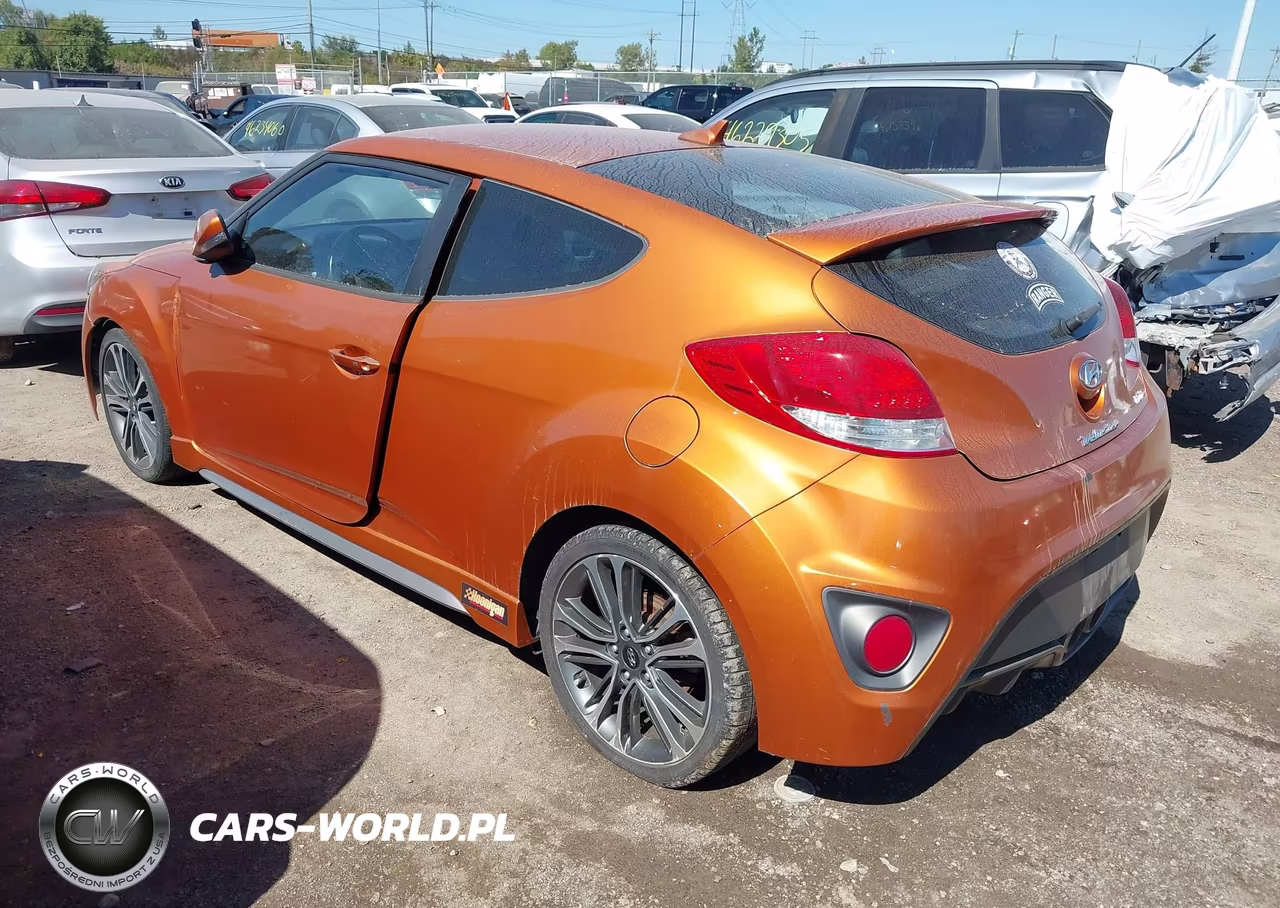2016 Hyundai Veloster Turbo VIN:KMHTC6AE1GU279023 - 3