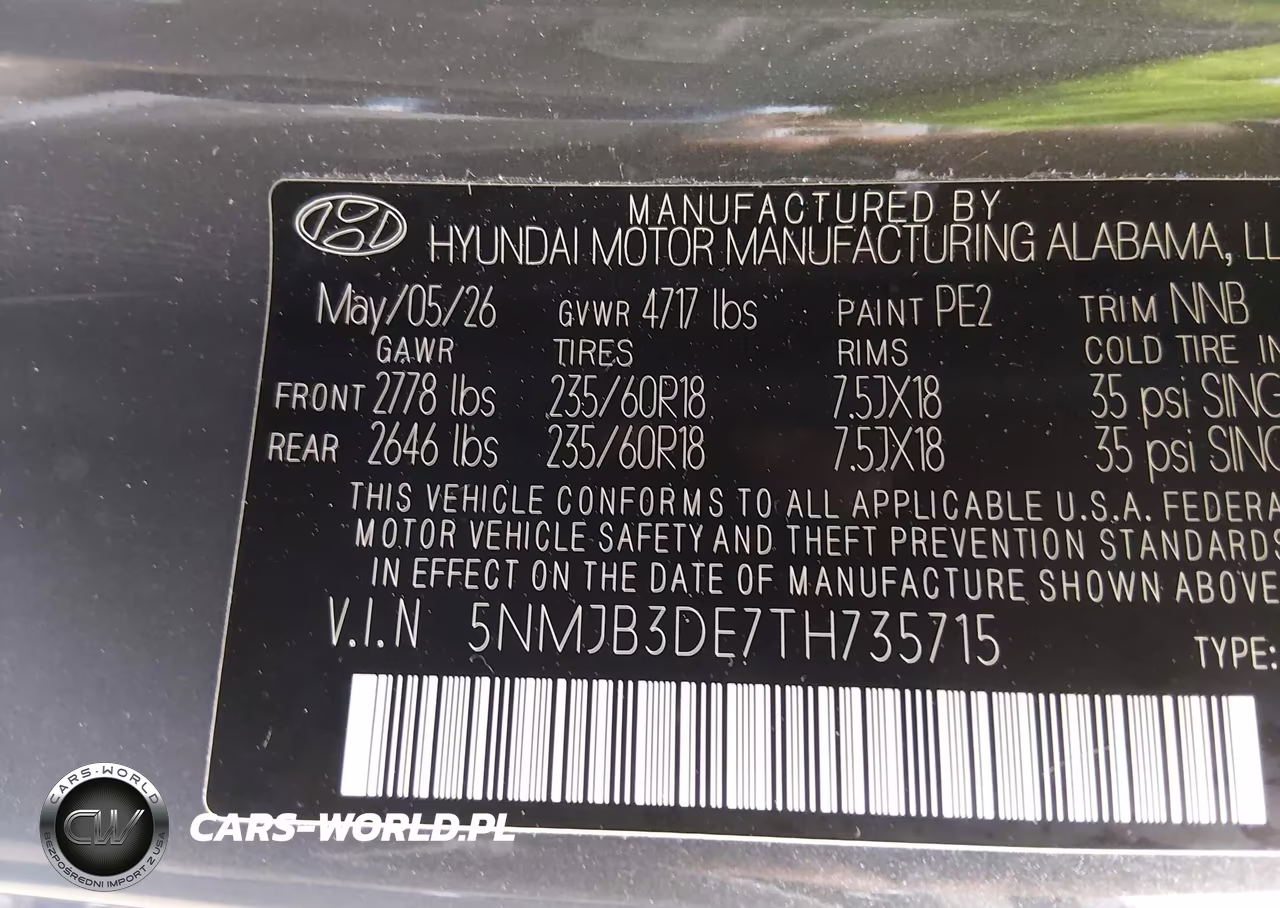 2026 Hyundai Tucson Sel VIN:5NMJB3DE7TH735715 - 9
