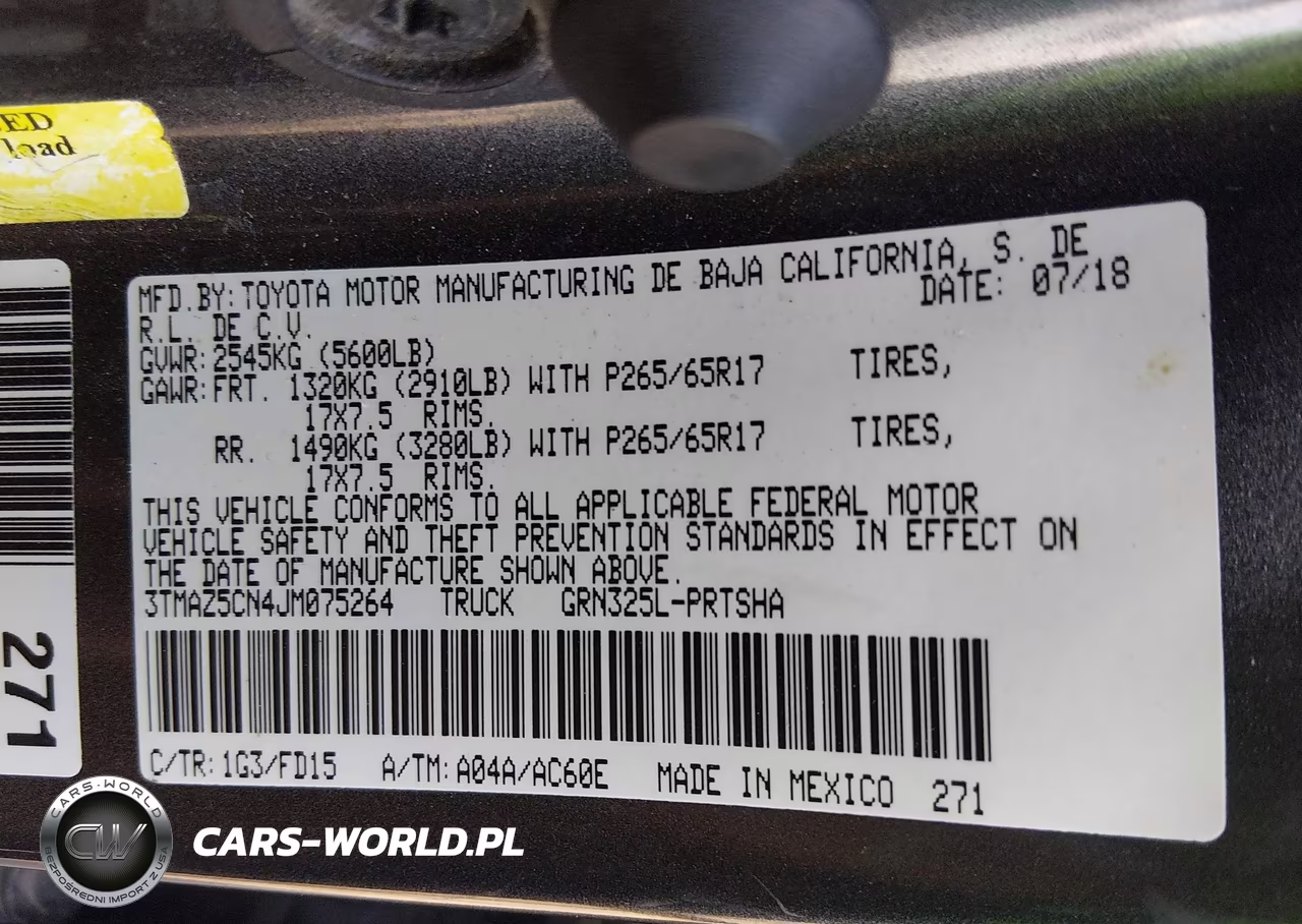2018 Toyota Tacoma Trd Sport VIN:3TMAZ5CN4JM075264 - 9