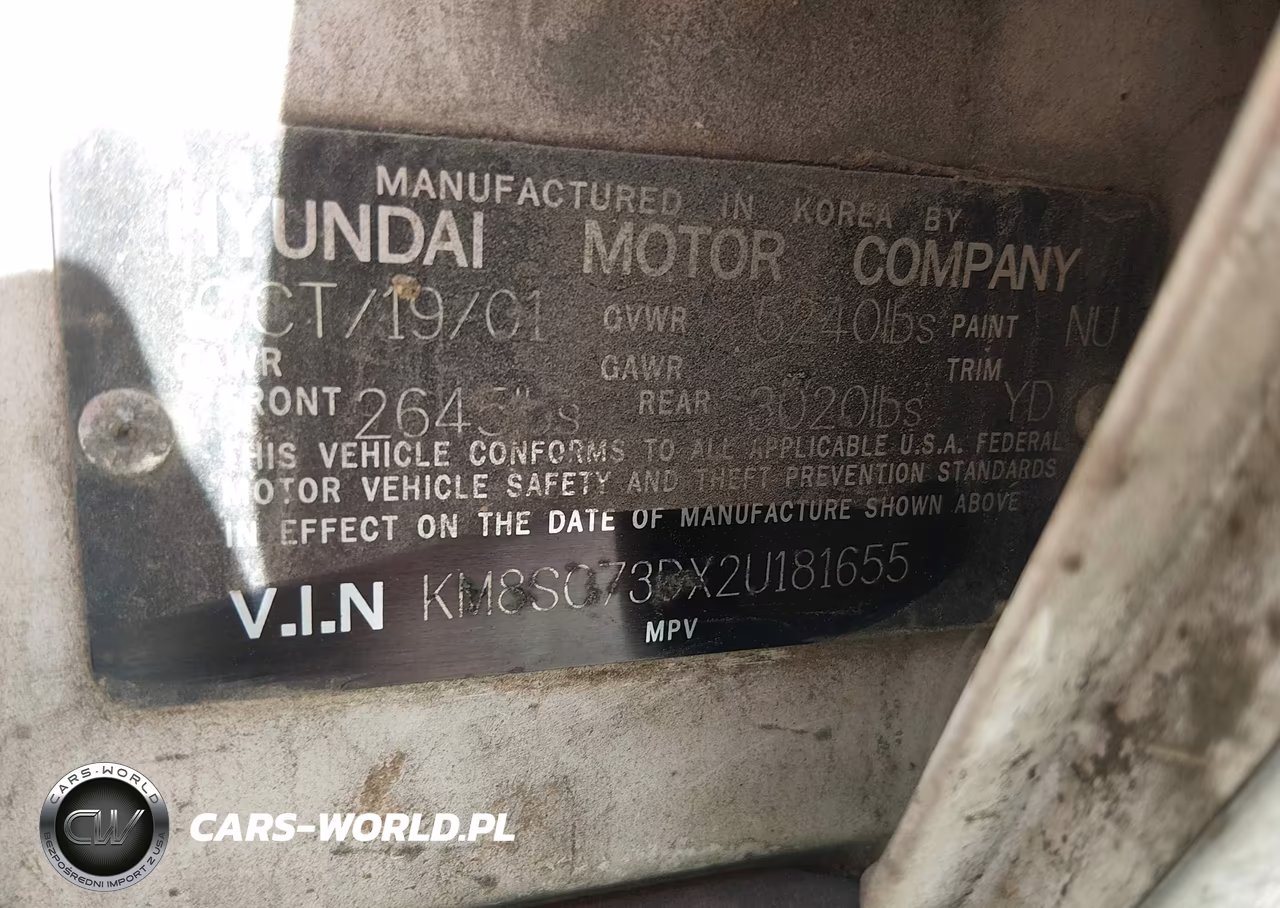 2002 Hyundai Santa Fe Gls-Lx VIN:KM8SC73DX2U181655 - 9