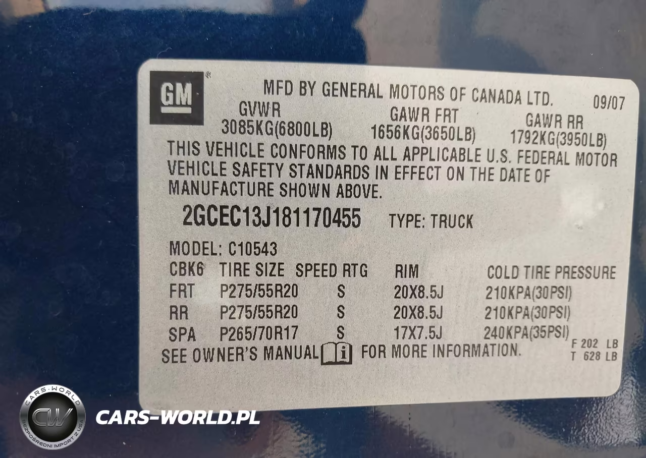2008 Chevrolet Silverado 1500 Ltz VIN:2GCEC13J181170455 - 9
