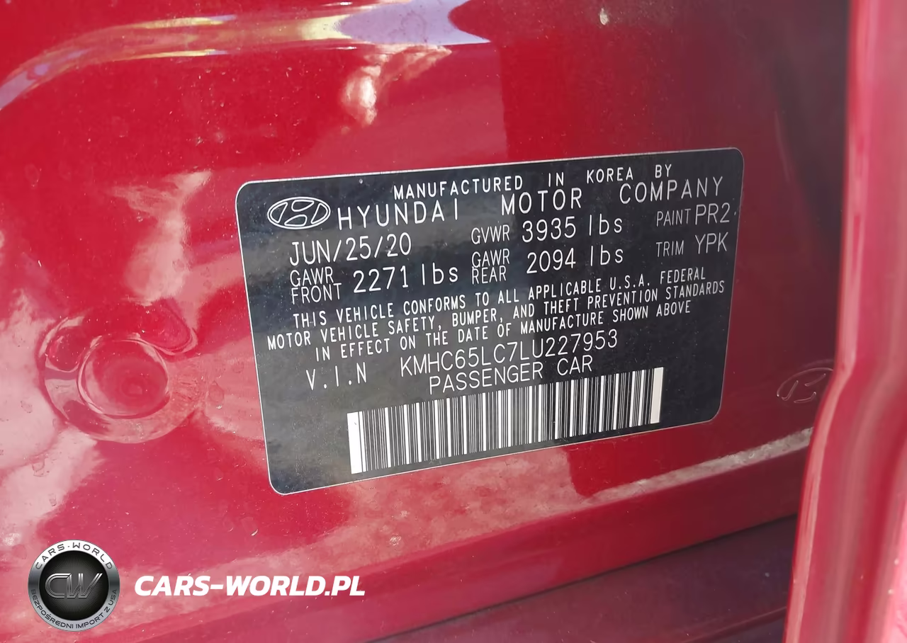 2020 Hyundai Ioniq Hybrid Blue VIN:KMHC65LC7LU227953 - 9