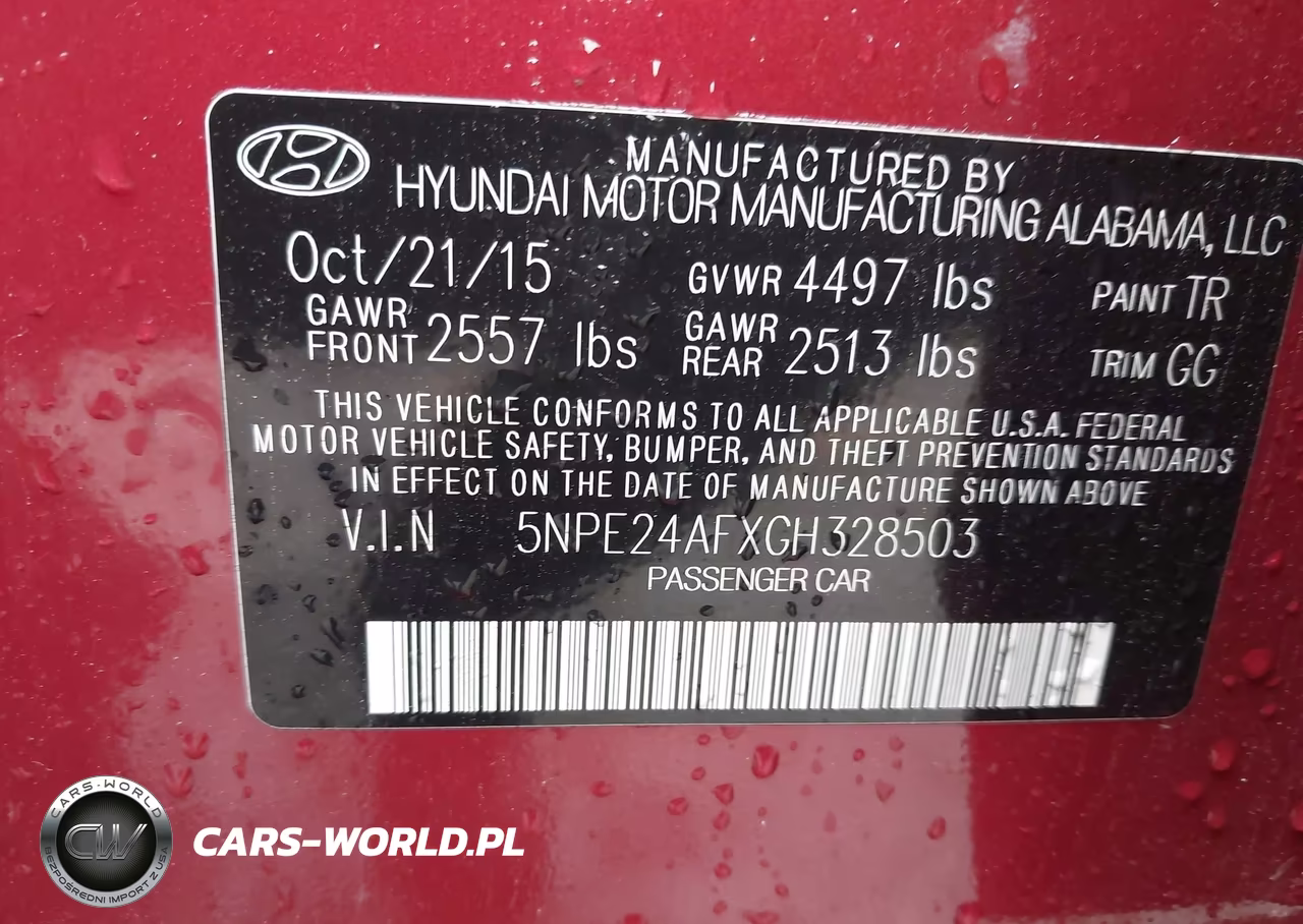 2016 Hyundai Sonata Se VIN:5NPE24AFXGH328503 - 9
