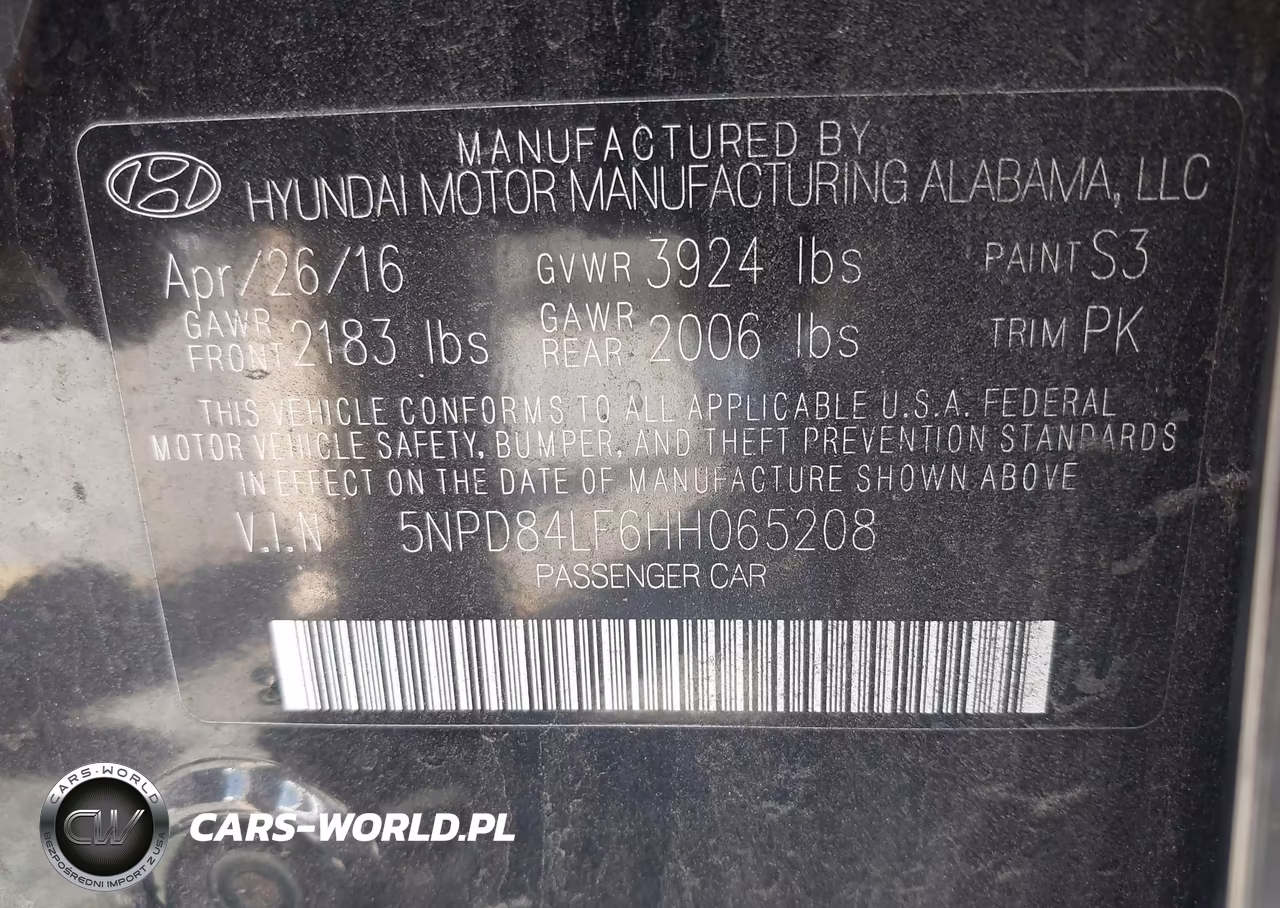 2017 Hyundai Elantra Se VIN:5NPD84LF6HH065208 - 9