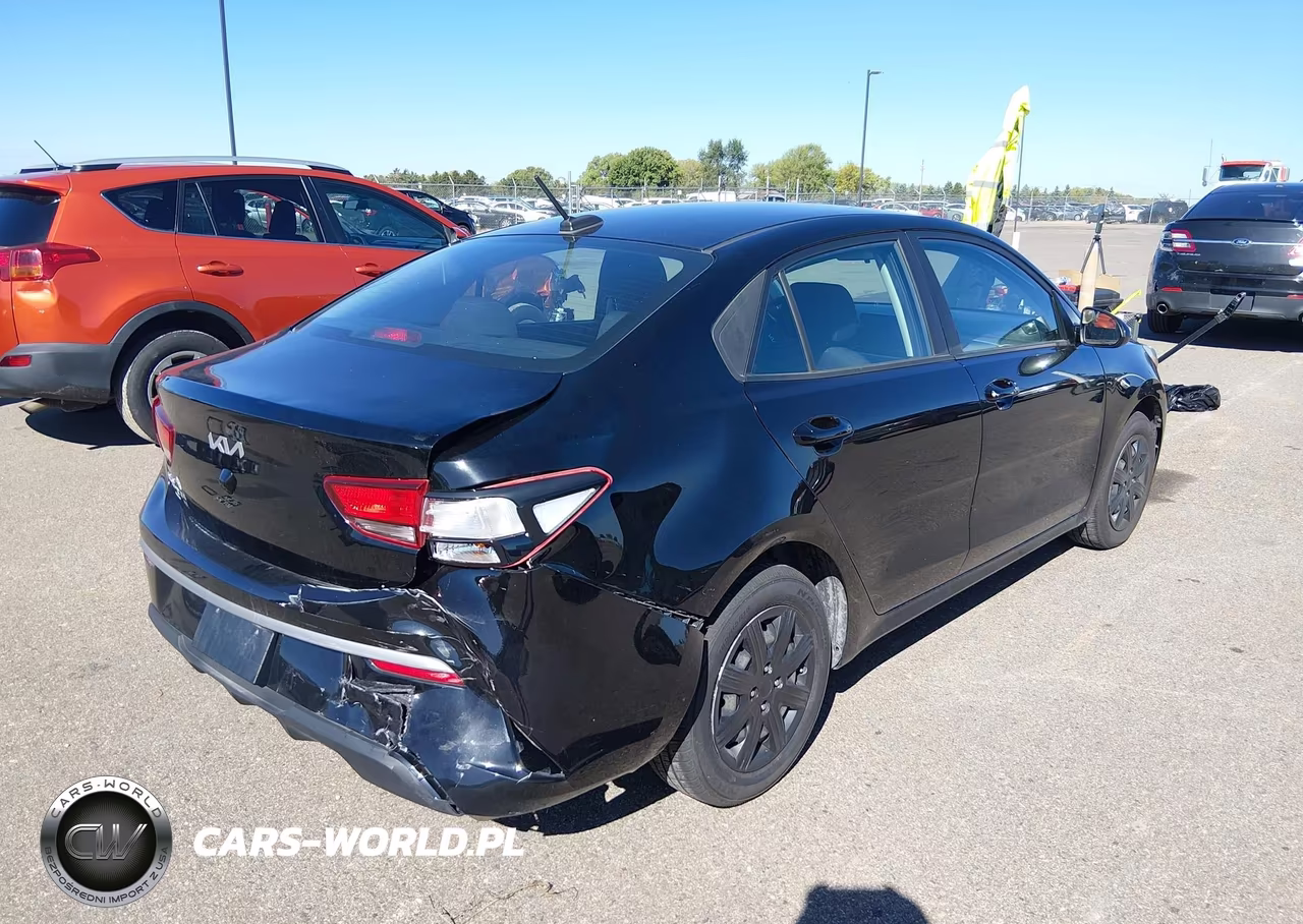 2022 Kia Rio Lx VIN:3KPA24AD9NE480089 - 4
