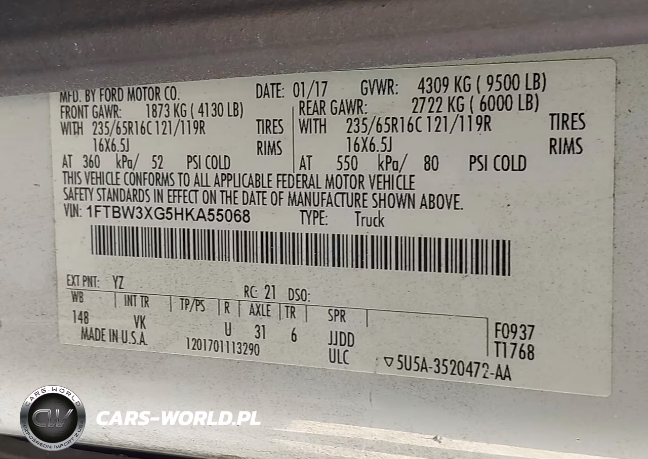 2017 Ford Transit-350 VIN:1FTBW3XG5HKA55068 - 9