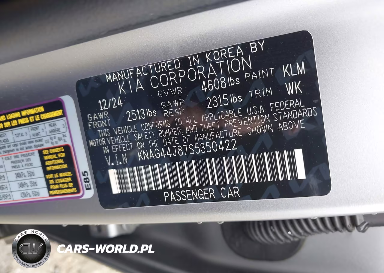 2025 Kia K5 Gt VIN:KNAG44J87S5350422 - 9