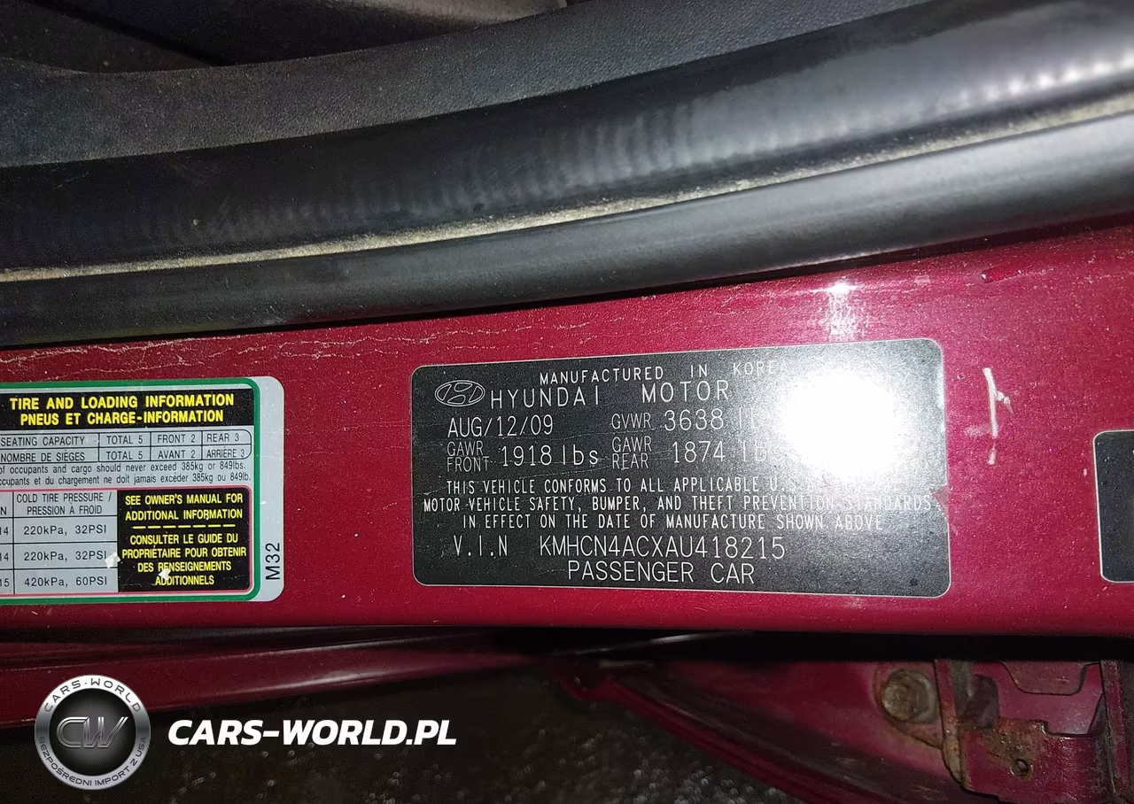 2010 Hyundai Accent Gls VIN:KMHCN4ACXAU418215 - 9