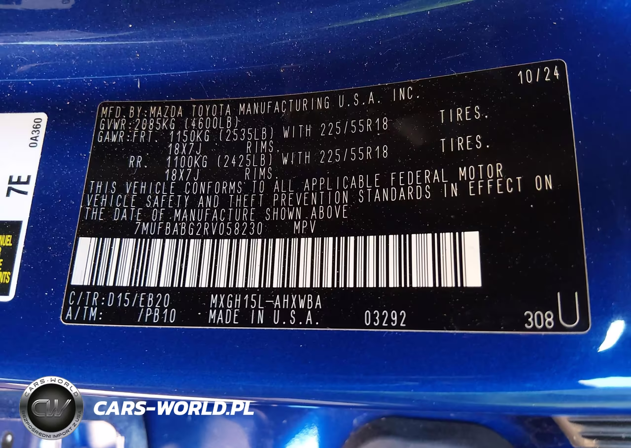 2024 Toyota Corolla Cross Hybrid Xse VIN:7MUFBABG2RV058230 - 9