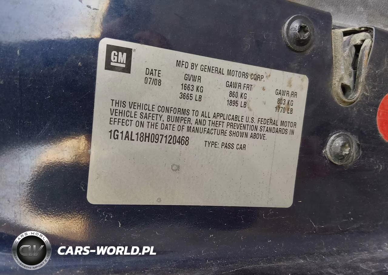 2009 Chevrolet Cobalt Lt VIN:1G1AL18H097120468 - 9