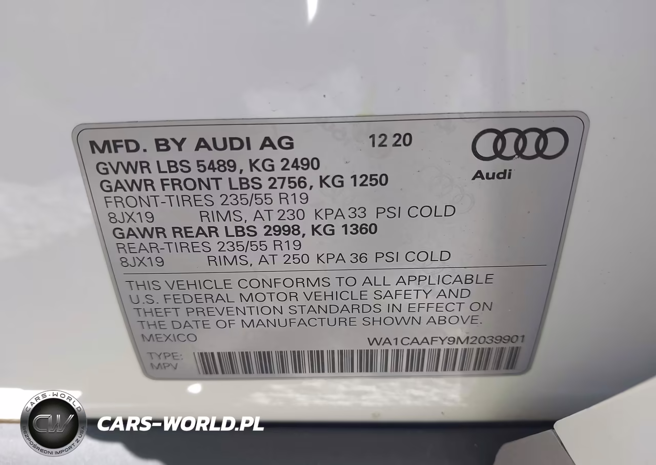 2021 Audi Q5 Prestige 45 Tfsi Quattro S Tronic VIN:WA1CAAFY9M2039901 - 9