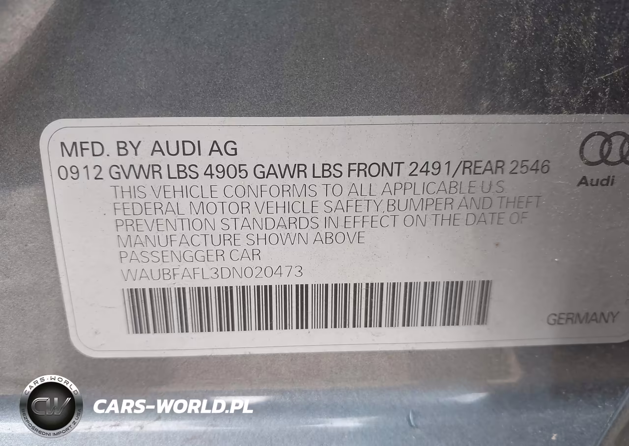 2013 Audi A4 2.0T Premium VIN:WAUBFAFL3DN020473 - 9