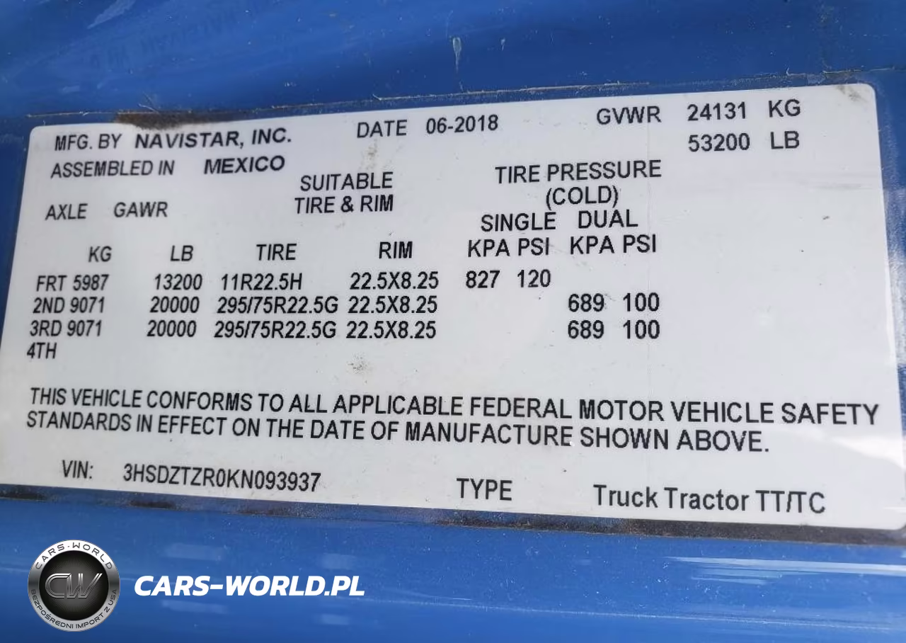 2019 International Lt VIN:3HSDZTZR0KN093937 - 5
