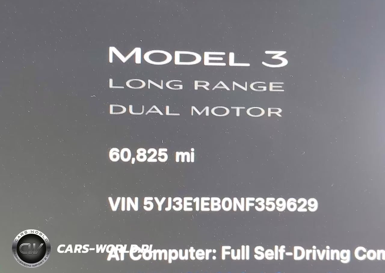 2022 Tesla Modelo 3 Long Range Dual Motor All-Wheel Drive VIN:5YJ3E1EB0NF359629 - 15