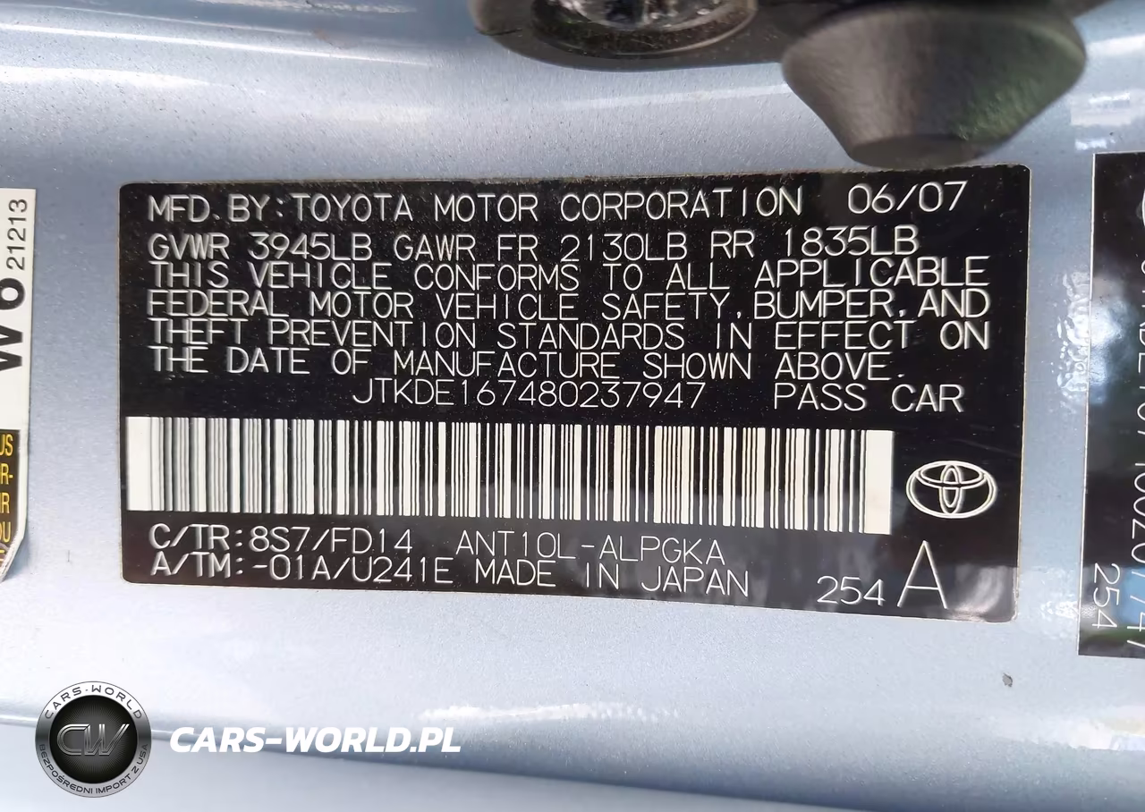 2008 Scion Tc VIN:JTKDE167480237947 - 9
