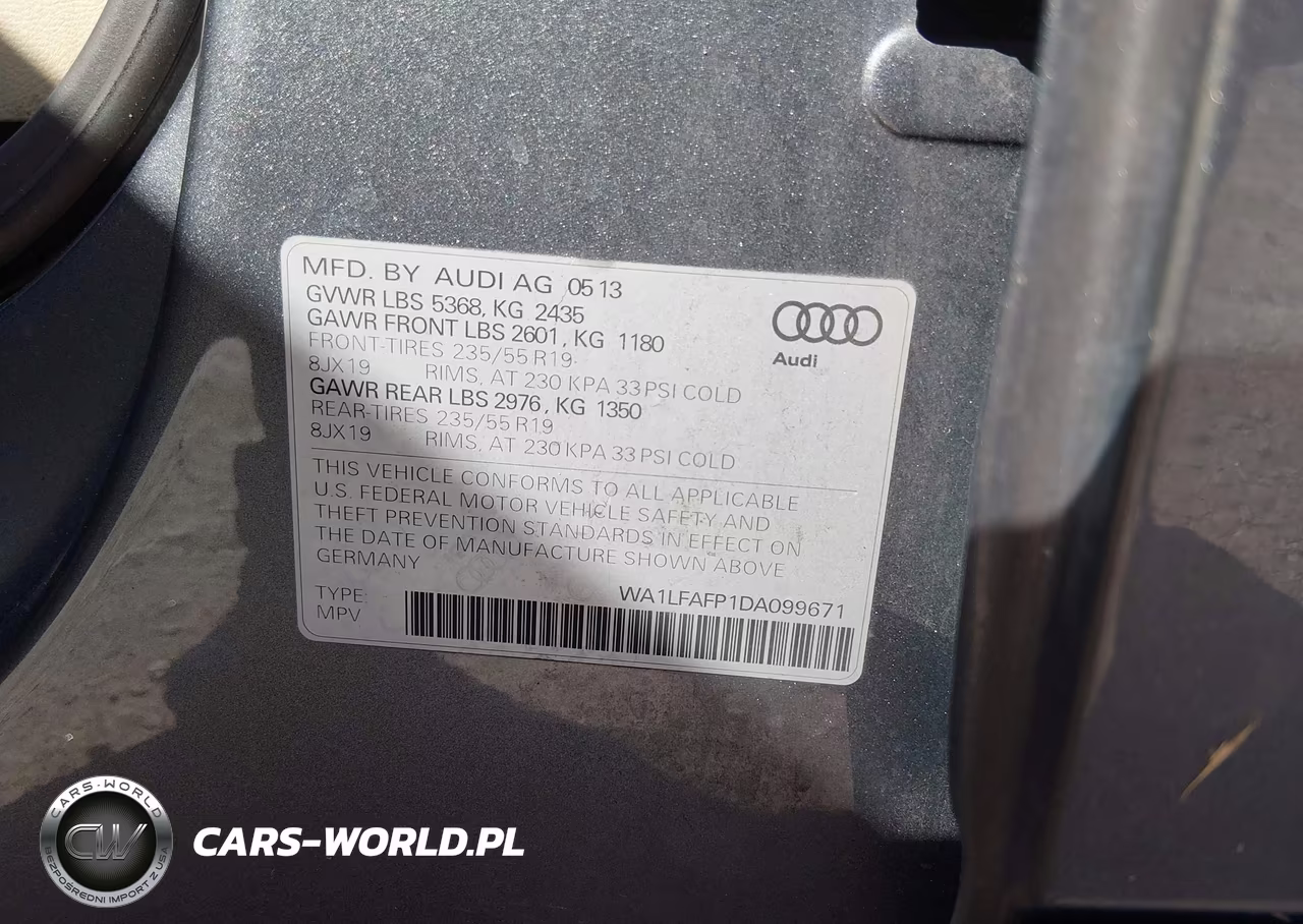 2013 Audi Q5 2.0T Premium VIN:WA1LFAFP1DA099671 - 9
