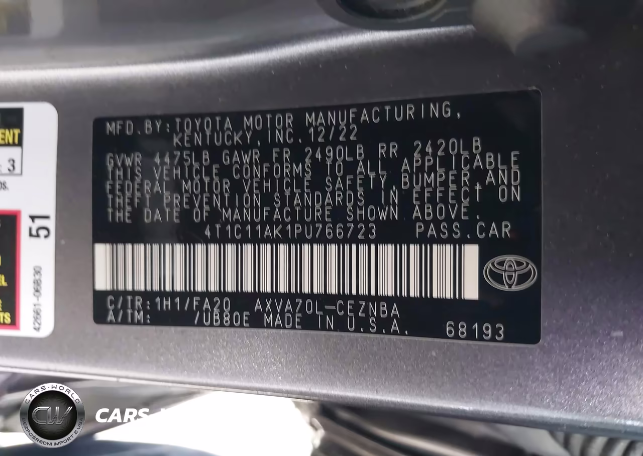 2023 Toyota Camry Le VIN:4T1C11AK1PU766723 - 9