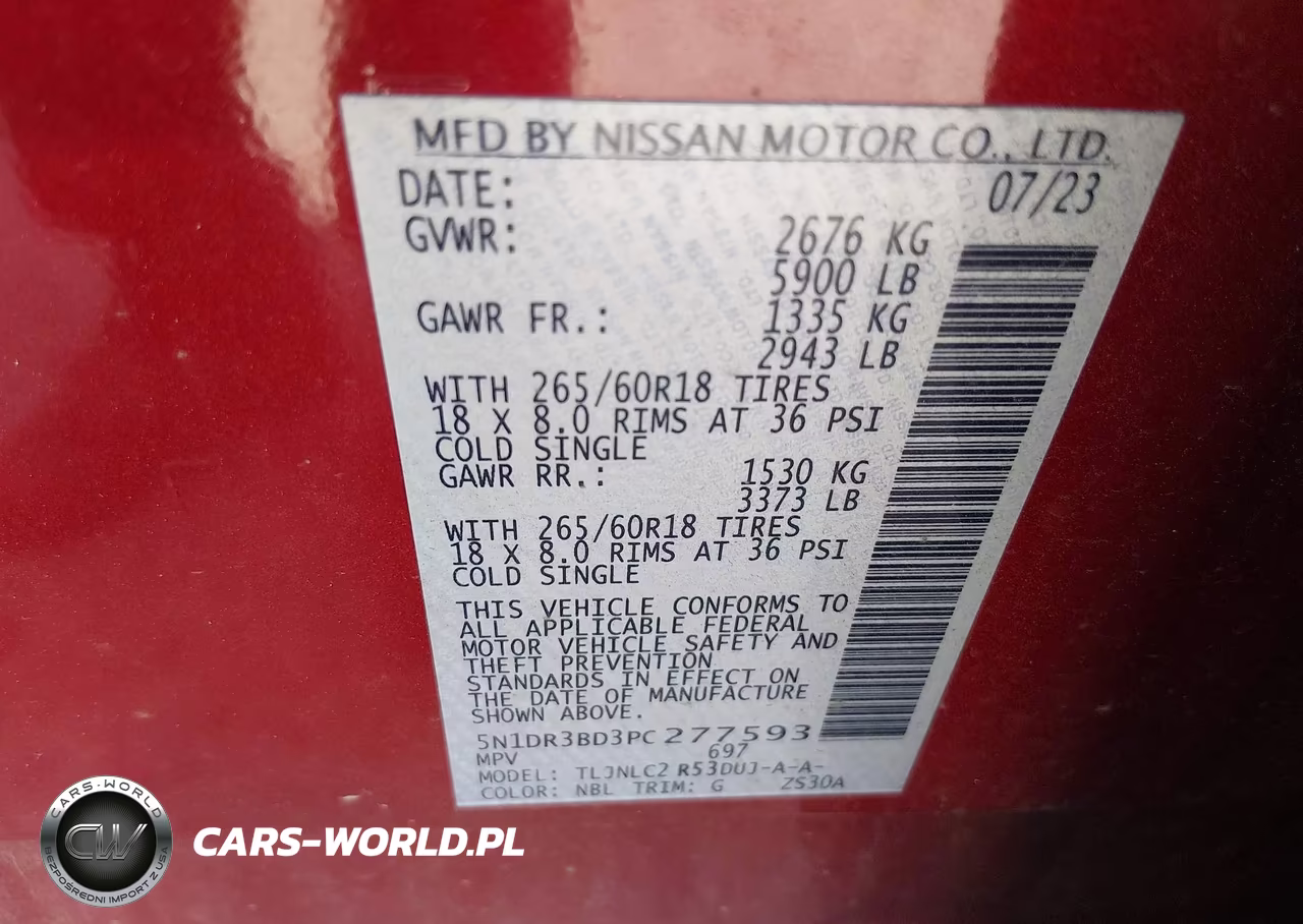 2023 Nissan Pathfinder Rock Creek 4Wd VIN:5N1DR3BD3PC277593 - 9