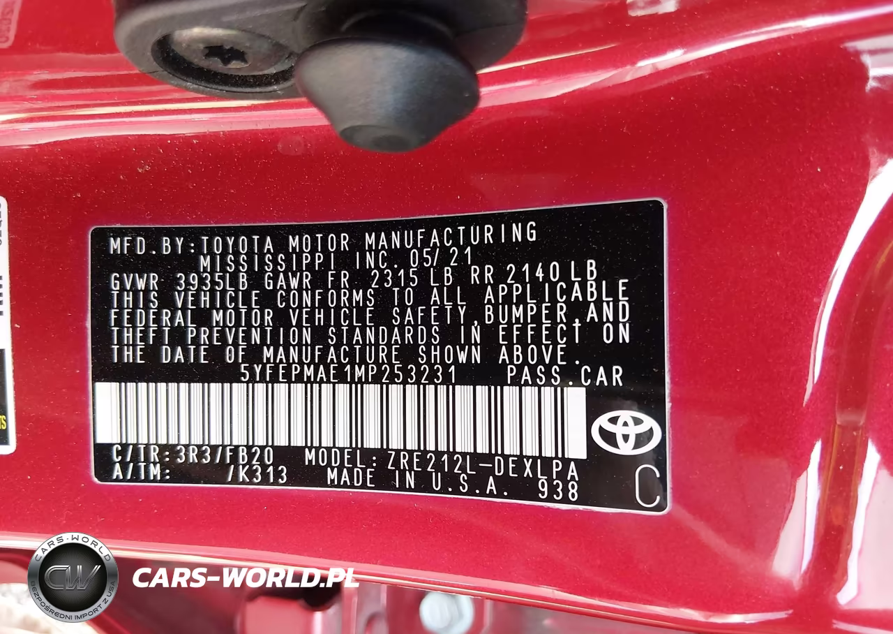 2021 Toyota Corolla Le VIN:5YFEPMAE1MP253231 - 9