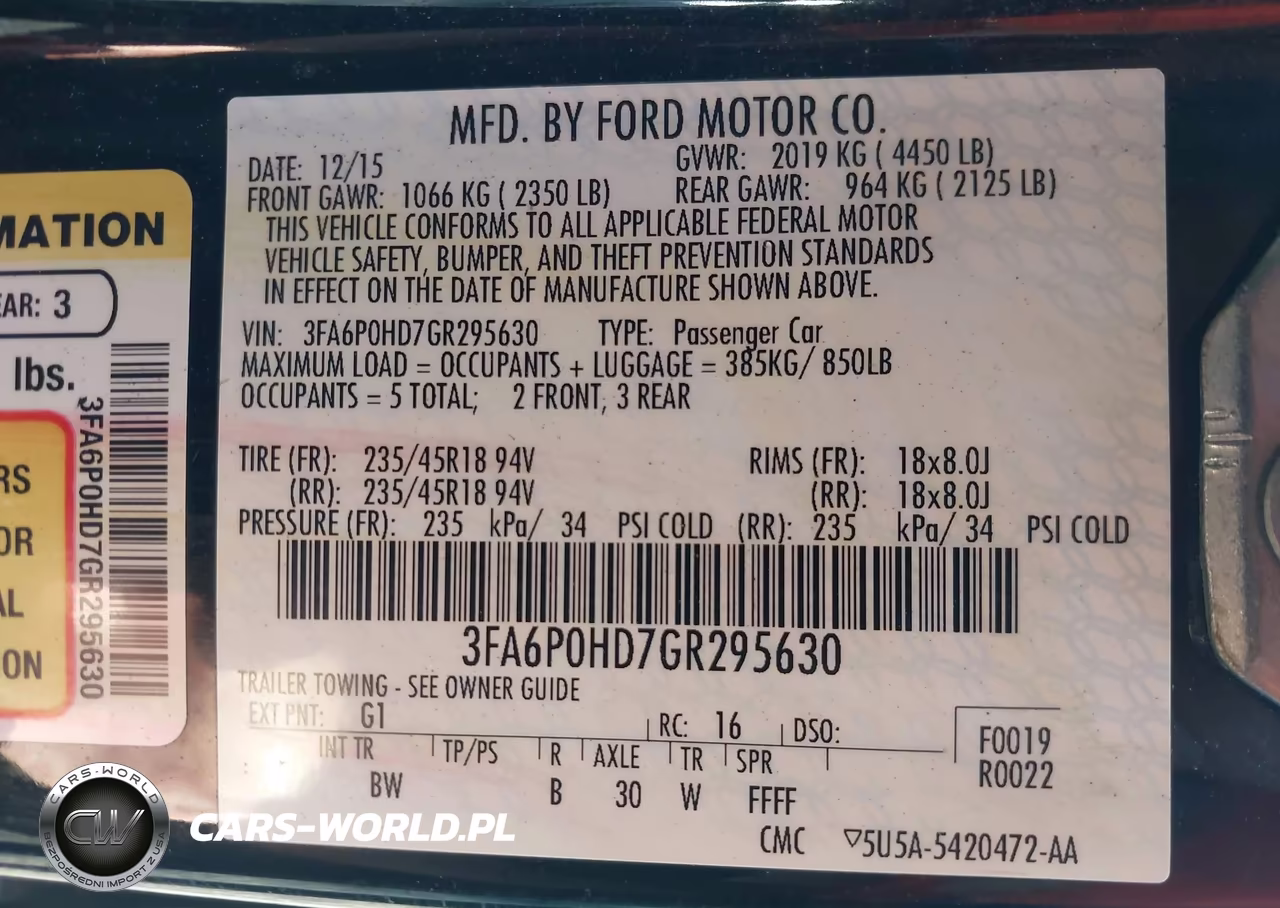 2016 Ford Fusion Se VIN:3FA6P0HD7GR295630 - 9
