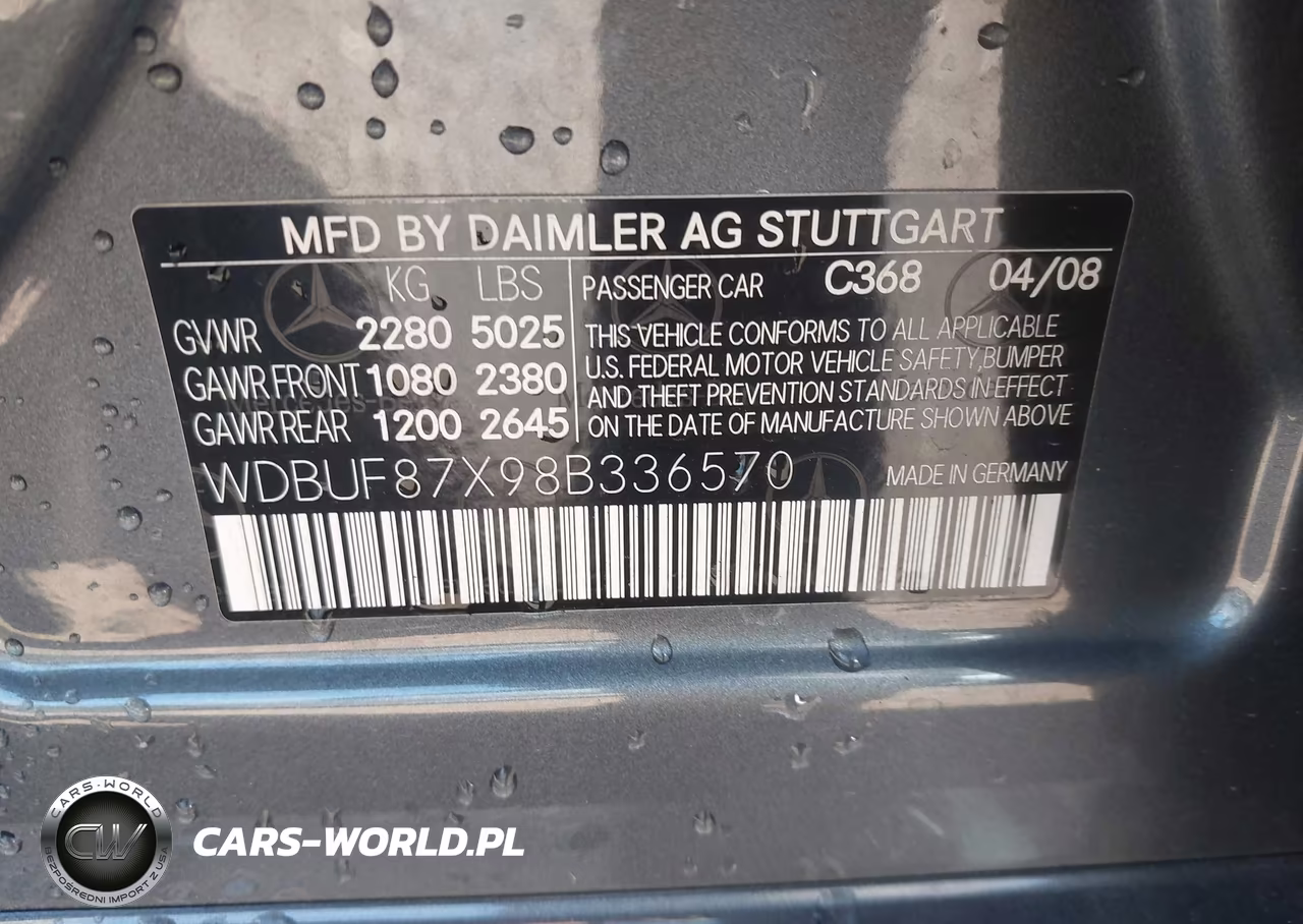 2008 Mercedes-Benz E 350 4Matic VIN:WDBUF87X98B336570 - 9