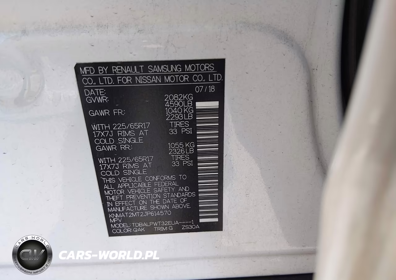 2018 Nissan Rogue S VIN:KNMAT2MT2JP614570 - 9