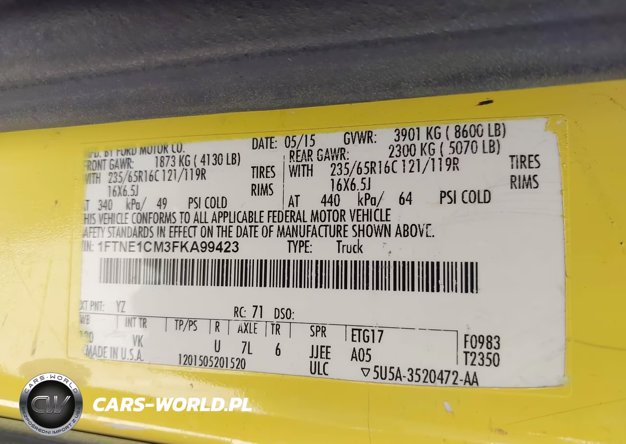 2015 Ford Transit VIN:1FTNE1CM3FKA99423 - 9