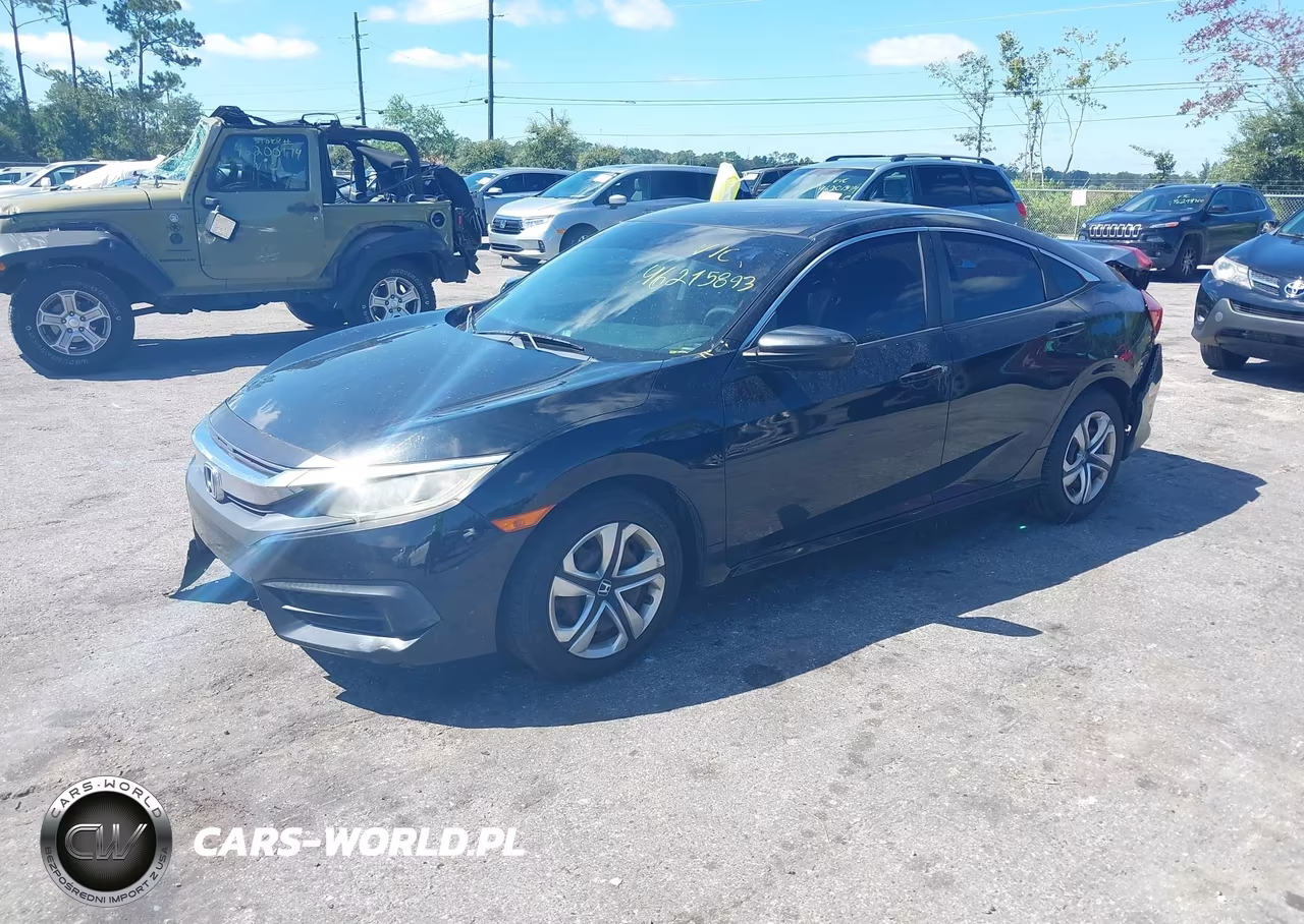 2016 Honda Civic Lx VIN:19XFC2F59GE037078 - 2